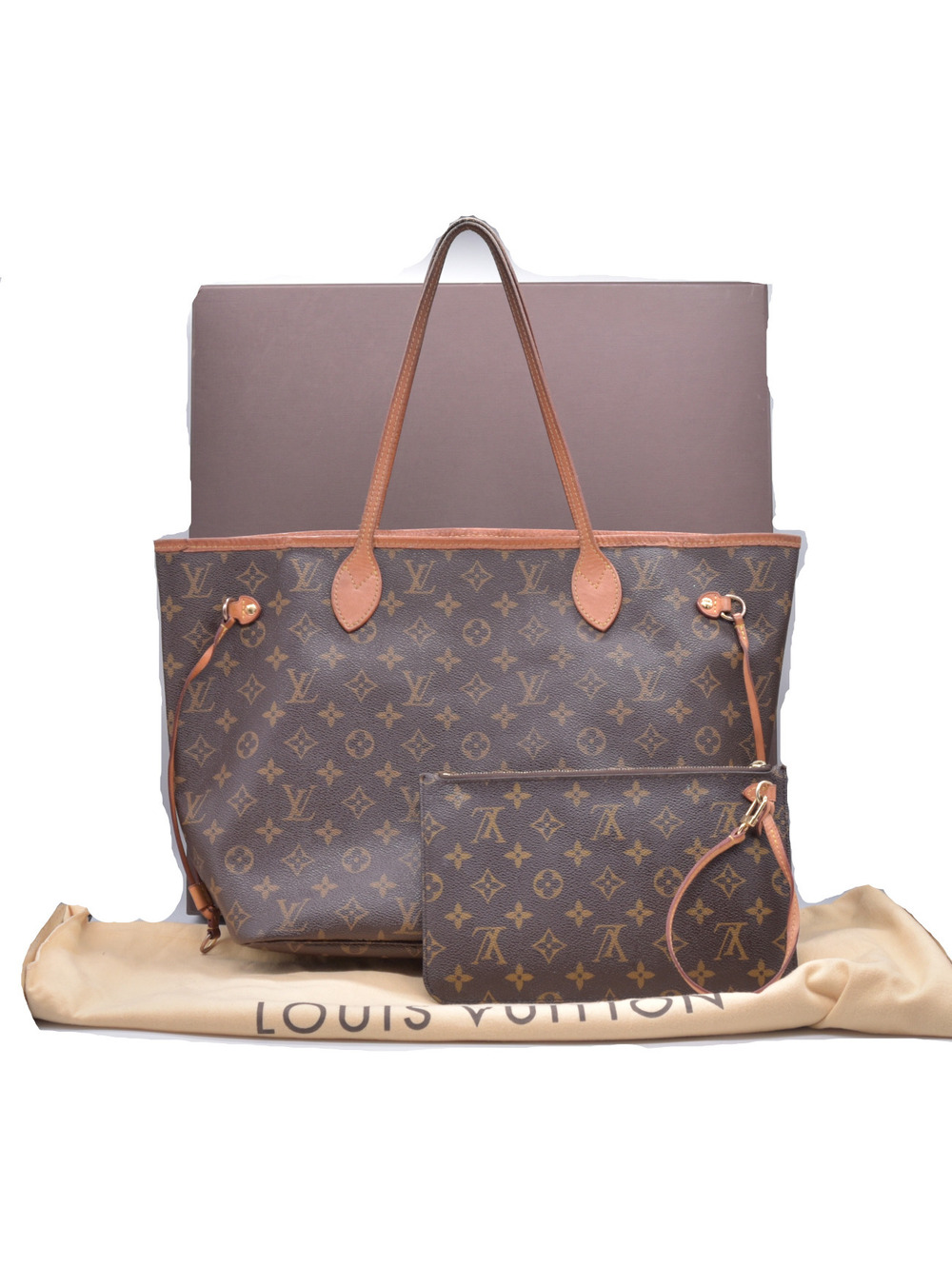 2014 Louis Vuitton Monogram Neverfull MM with Pouch SR2134